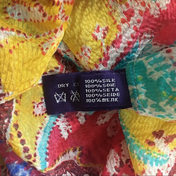 Ralph Lauren Collection Silk Floral Wrap Top - Picture 6 of 8